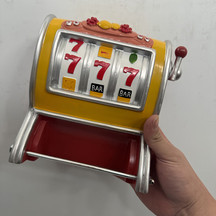 Jackpot Uchwyt na papier toaletowy – Design maszyny do gier i montaż na ścianie