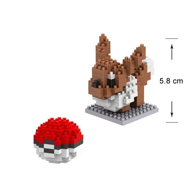 Poke Postacie Nanoblocks Anime Klocki Budowlane