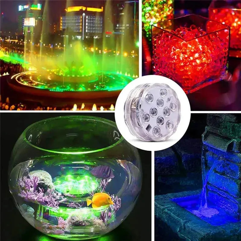 AquaGlow - Zdalnie sterowana RGB lampa do basenu – Wodoodporna, zmieniająca kolory LED