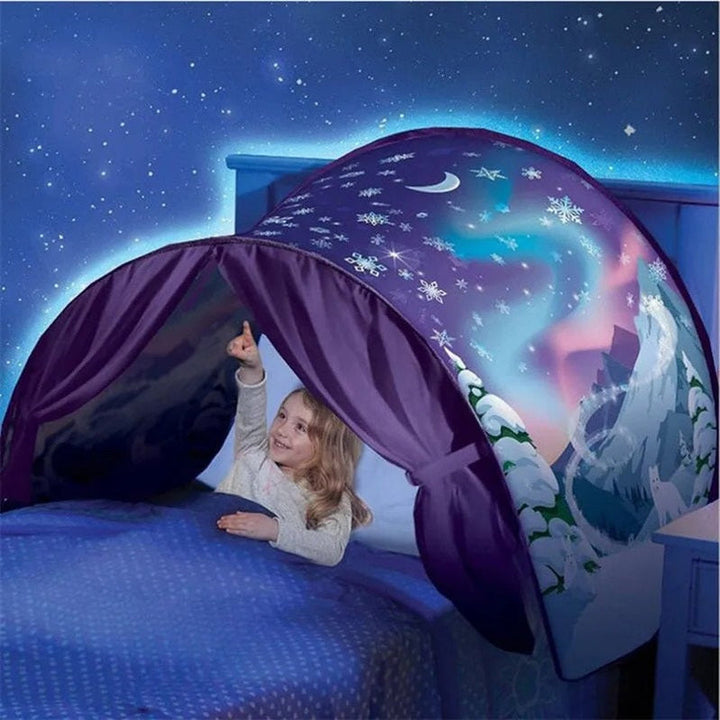 Namiot pop-up dla dzieci – Nocne niebo z gwiazdami