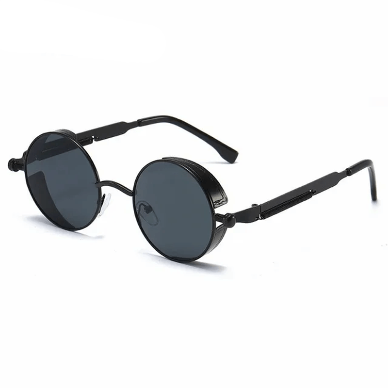 Metalowe okulary przeciwsłoneczne w stylu steampunk