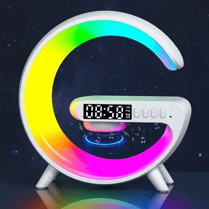 Multifunkcyjna Bezprzewodowa RGB Lampka Nocna z Podstawą Ładującą