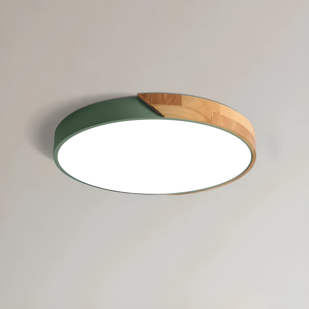 Lampa sufitowa LED z drewna – Skandynawski design | Ciepłe światło do salonu