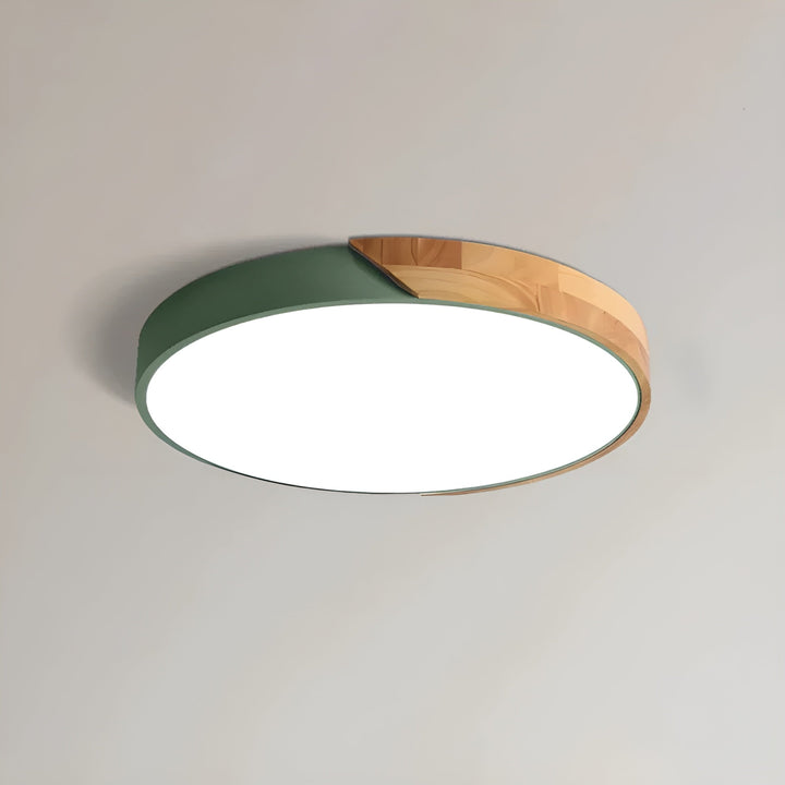 Lampa sufitowa LED z drewna – Skandynawski design | Ciepłe światło do salonu