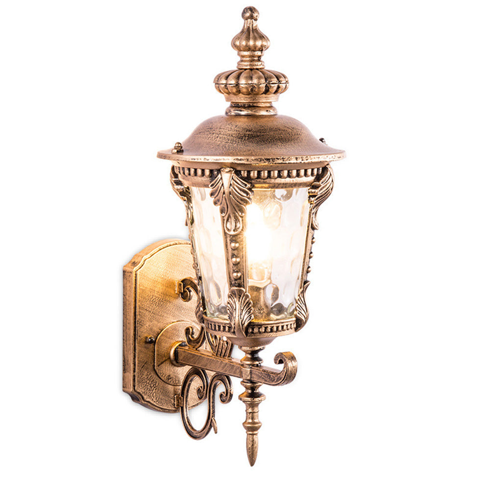 Zewnętrzna Lampa Ścienna Vintage ze Szkła
