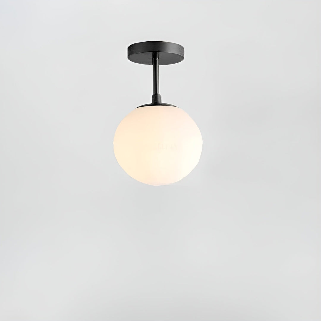 Lampa sufitowa LED i szkło – Skandynawski design | Do salonu i sypialni