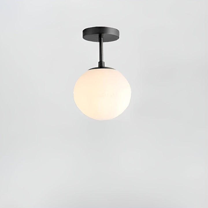 Lampa sufitowa LED i szkło – Skandynawski design | Do salonu i sypialni