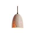 Carvallo - Lampa wisząca z naturalną strukturą kamienia i miękkim ciepłym światłem