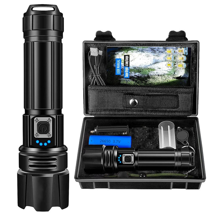 90000 Lumen Xhp50.2 Najpotężniejsza latarka