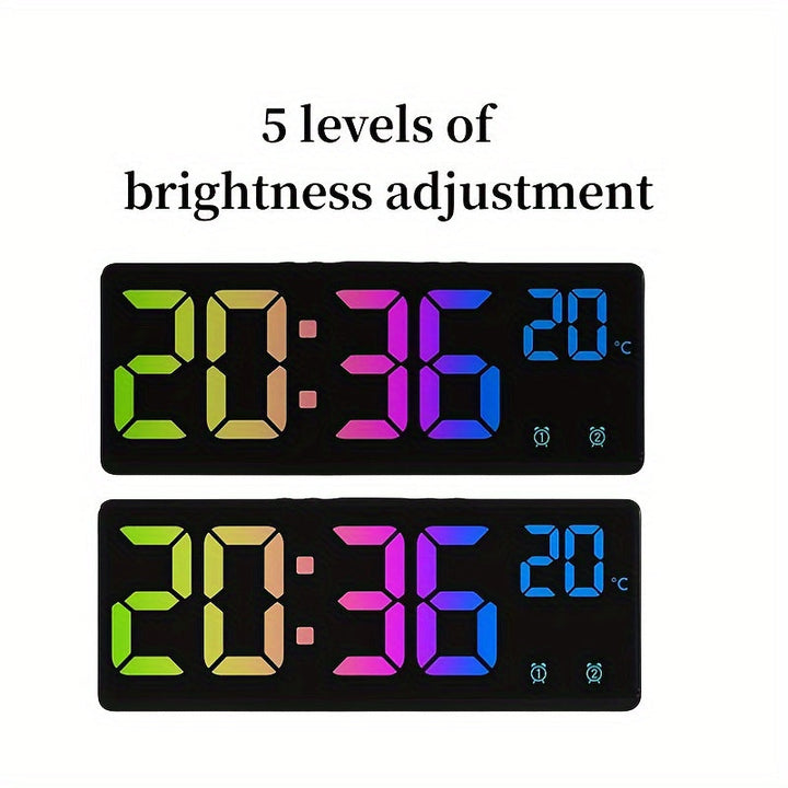 RGB Cyfrowy Budzik – Sterowanie Głosem, Podwójny Alarm i Wyświetlanie Temperatury