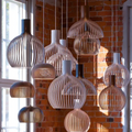 Lampa Wisząca Bambus Naturalna Oprawa Sufitowa