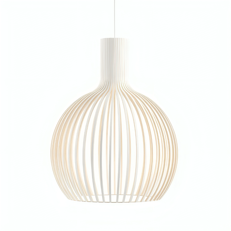 Lampa Wisząca Bambus Naturalna Oprawa Sufitowa