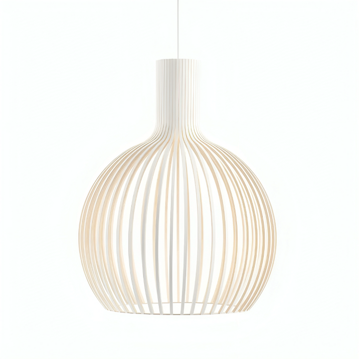 Lampa Wisząca Bambus Naturalna Oprawa Sufitowa