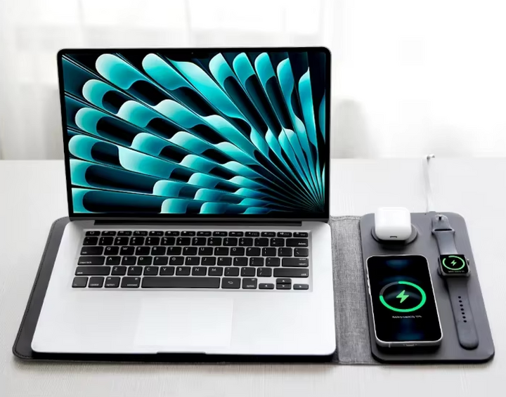 NEXA 4-w-1 Etui na laptopa z bezprzewodowym ładowaniem