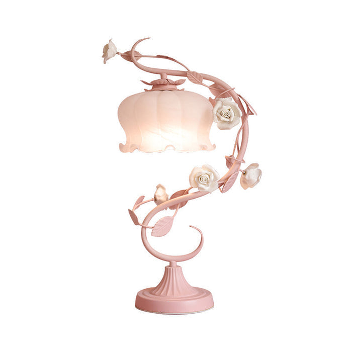 RoseGlow - Elegancka Lampa Överdraget