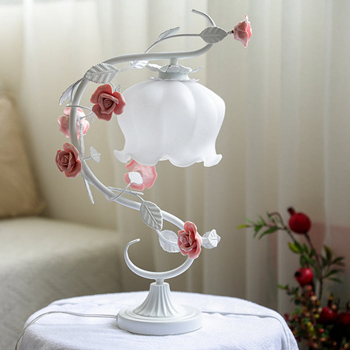 RoseGlow - Elegancka Lampa Överdraget