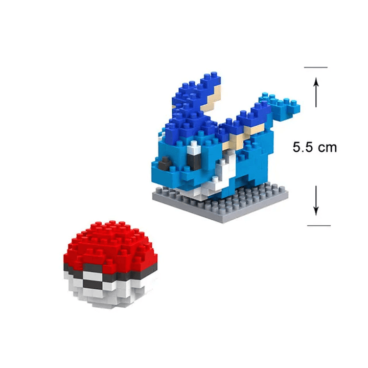 Poke Postacie Nanoblocks Anime Klocki Budowlane