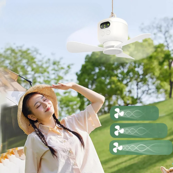 AirHalo – Przenośny wentylator sufitowy z możliwością ładowania