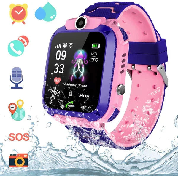 Kidguard GPS Tracker Smartwatch — Śledzenie w czasie rzeczywistym, alarm SOS i dwustronne rozmowy dla dzieci