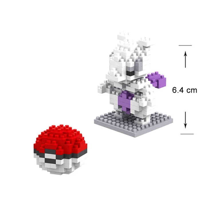 Poke Postacie Nanoblocks Anime Klocki Budowlane