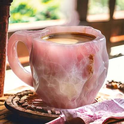 Carvallo GlaceCup | Ręcznie robiony &amp; Kryształ mineralny | Izolujący &amp; Odporny na mikrofalówki | 350–450 ml