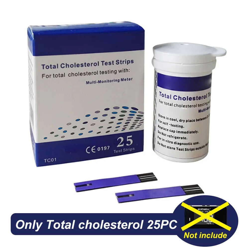 4 w 1 Multifunkcyjny Monitor Zdrowia: Cholesterol, Glukoza i Kwas Moczanowy