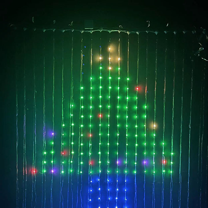 Kurtyna świetlna LED RGB z Bluetooth i aplikacją – 1x1 do 3x3 m