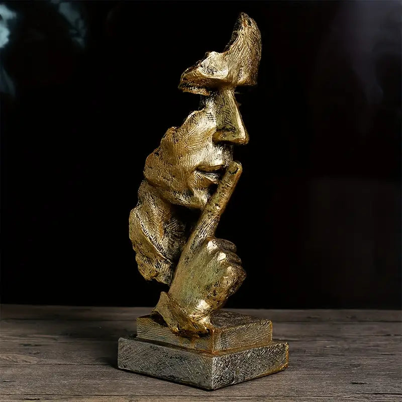 SerenitySculpt - Inspirująca abstrakcyjna statua do spokojnej refleksji
