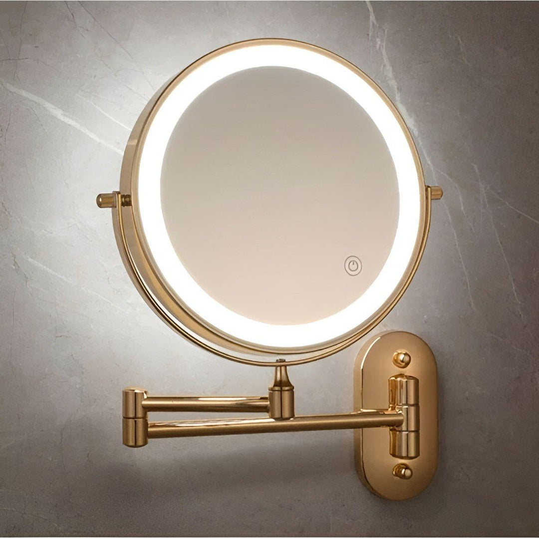 GlamGlow Mirror - Ładowalne, składane powiększające lustro LED do makijażu