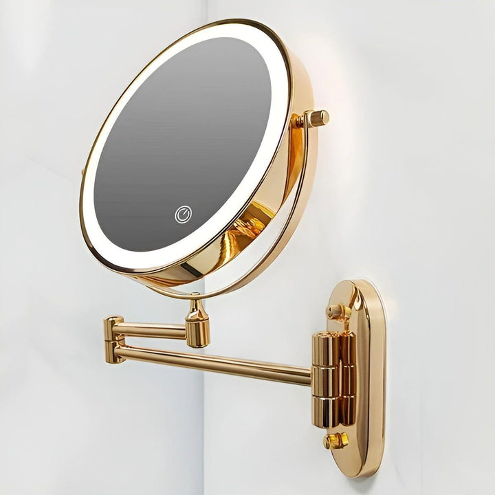 GlamGlow Mirror - Ładowalne, składane powiększające lustro LED do makijażu