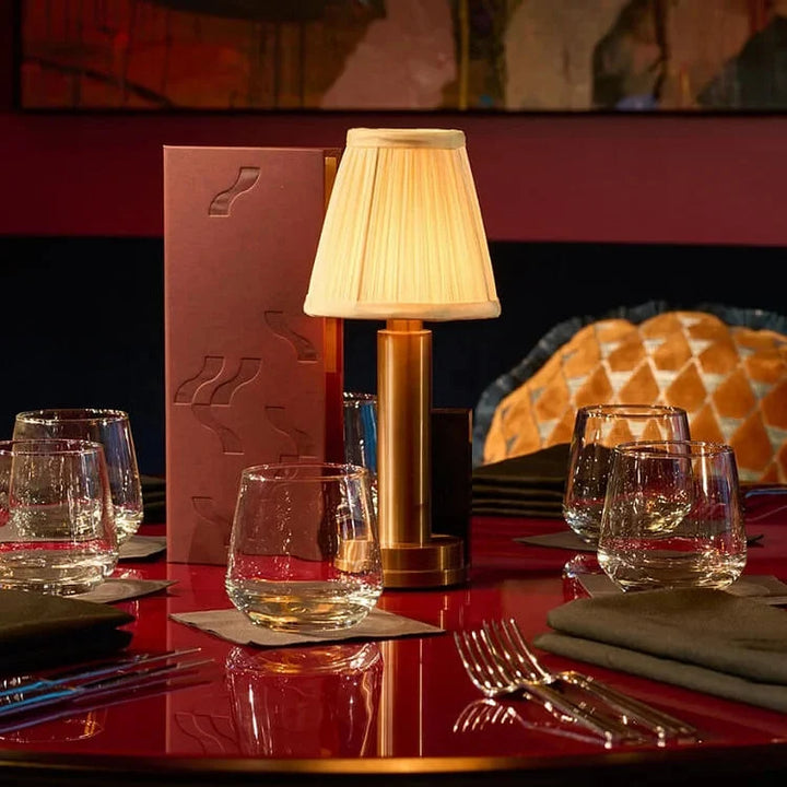 Elegancka bezprzewodowa lampa stołowa LED Silk Touch – nowoczesna elegancja