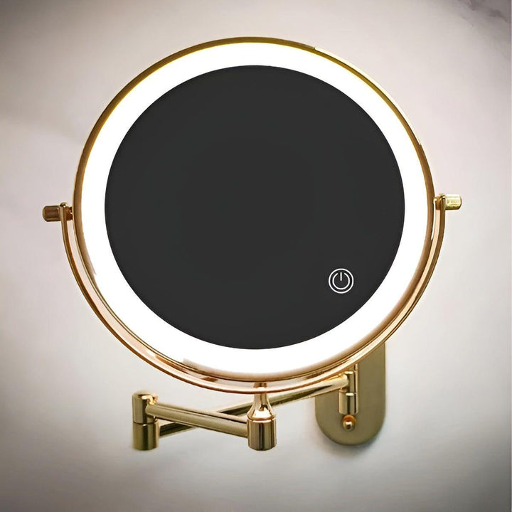 GlamGlow Mirror - Ładowalne, składane powiększające lustro LED do makijażu