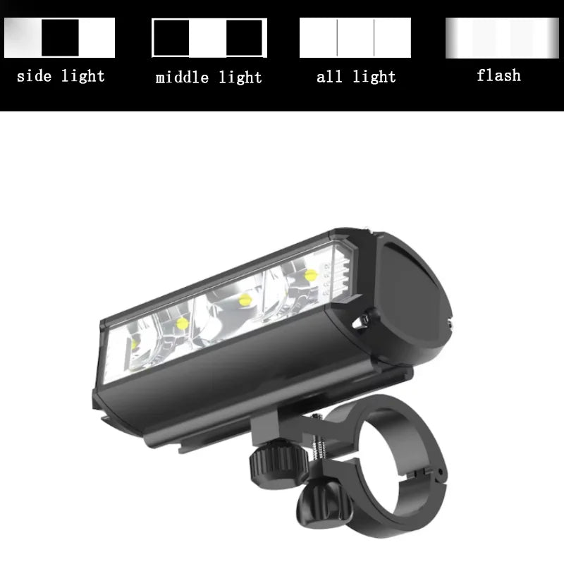 Ultra-Jasna Lampa Rowerowa LED | Regulowana Jasność | Wodoodporna i Wielofunkcyjna Lampa Rowerowa