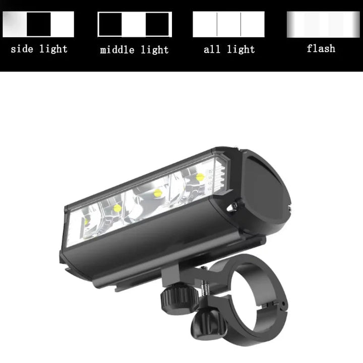 Ultra-Jasna Lampa Rowerowa LED | Regulowana Jasność | Wodoodporna i Wielofunkcyjna Lampa Rowerowa