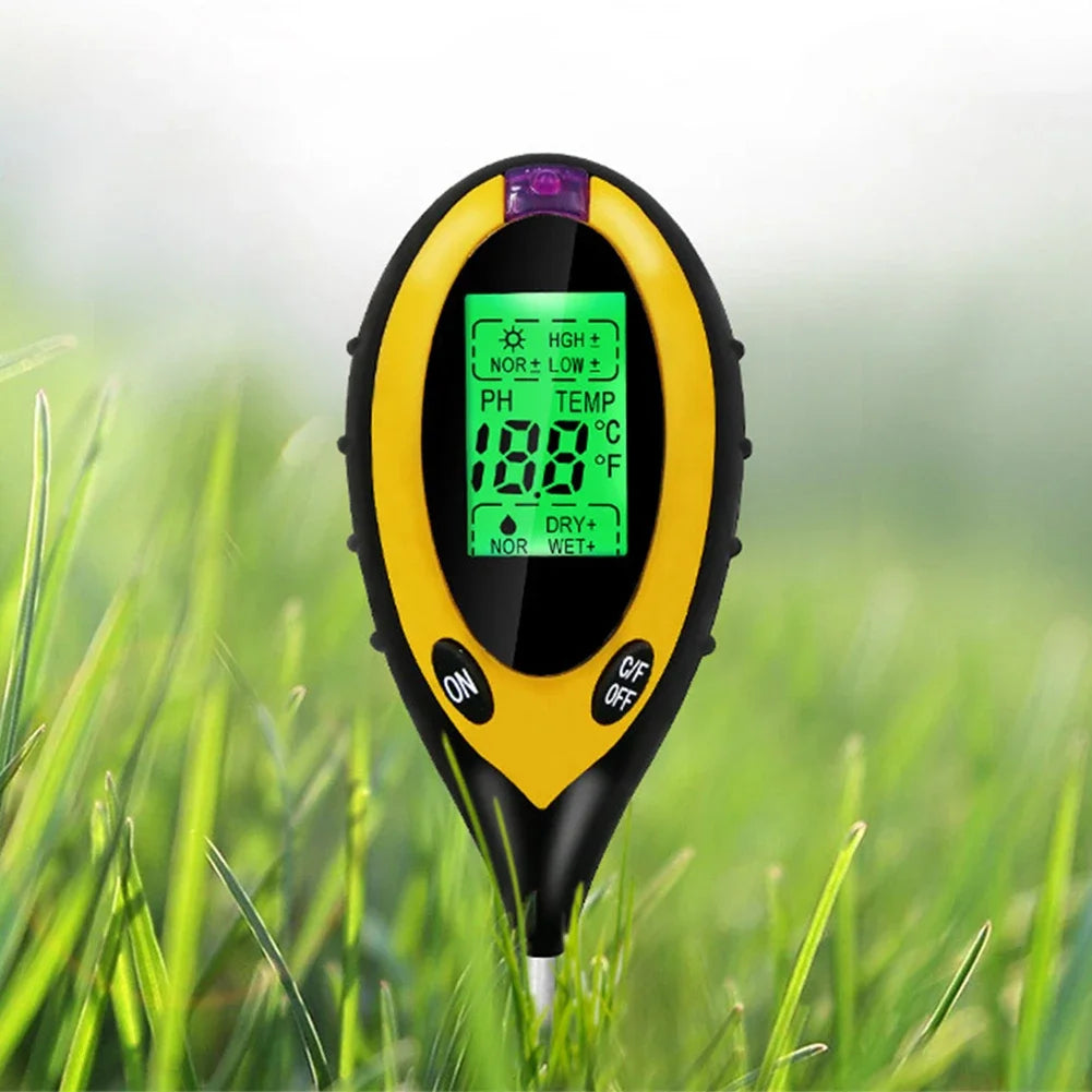 4 w 1 Tester PH Gleby Jord PH-Mätare