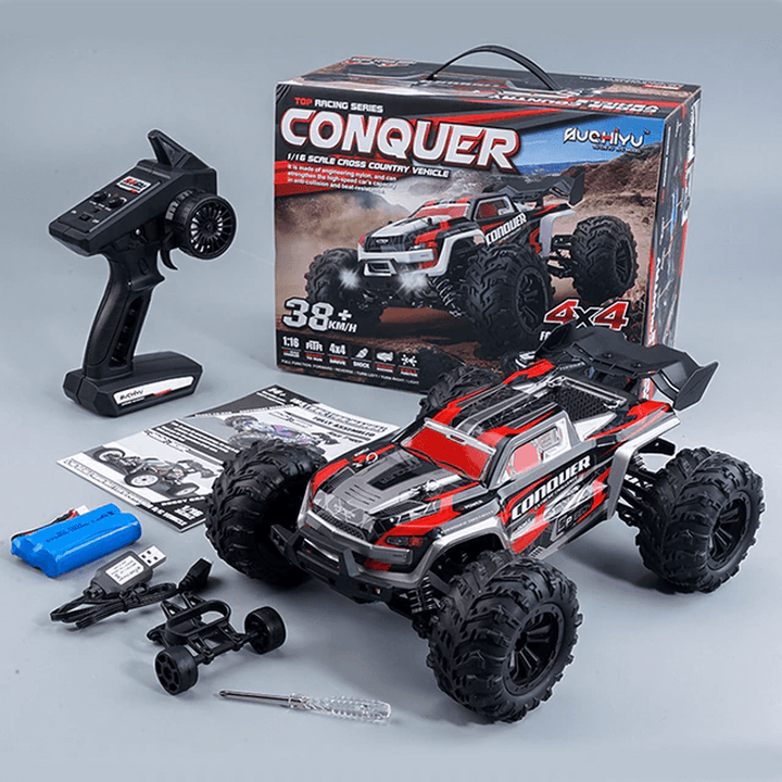 1:16 RC-Samochód 50km/h – 4x4 Monster Truck terenowy z 4WD i zdalnym sterowaniem 2.4G