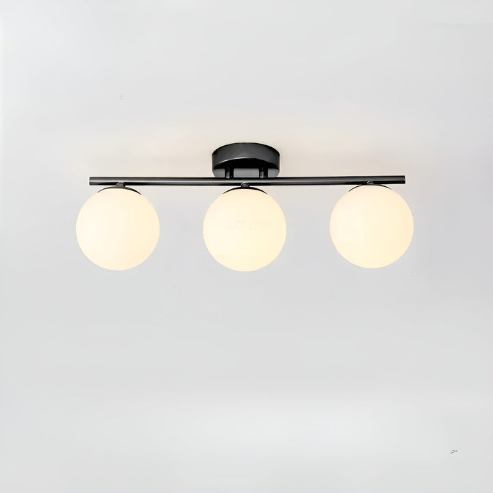 Lampa sufitowa LED i szkło – Skandynawski design | Do salonu i sypialni