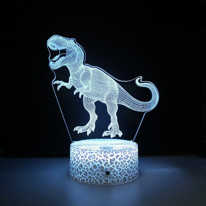 3D LED Lampa Dinozaur