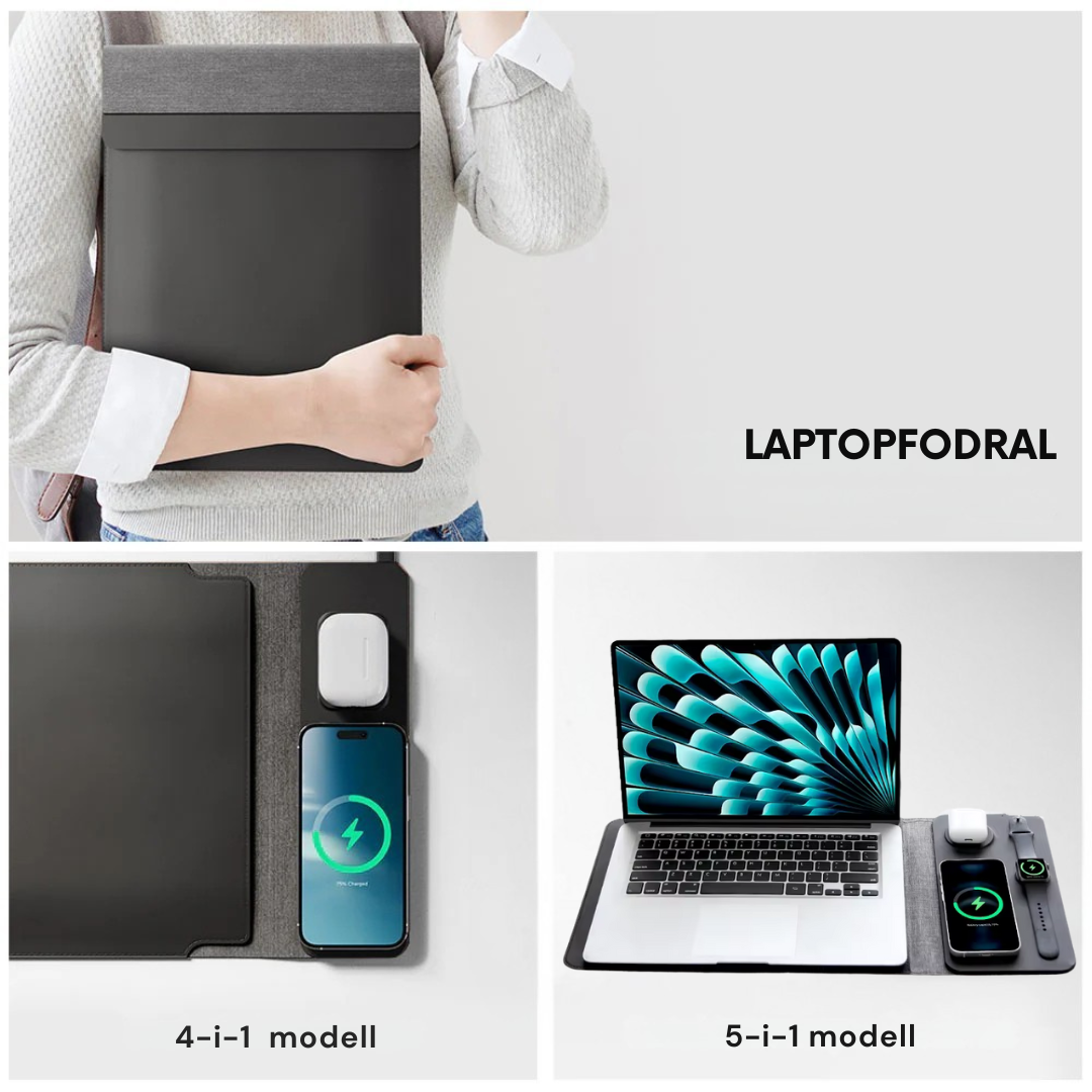 NEXA 4-w-1 Etui na laptopa z bezprzewodowym ładowaniem
