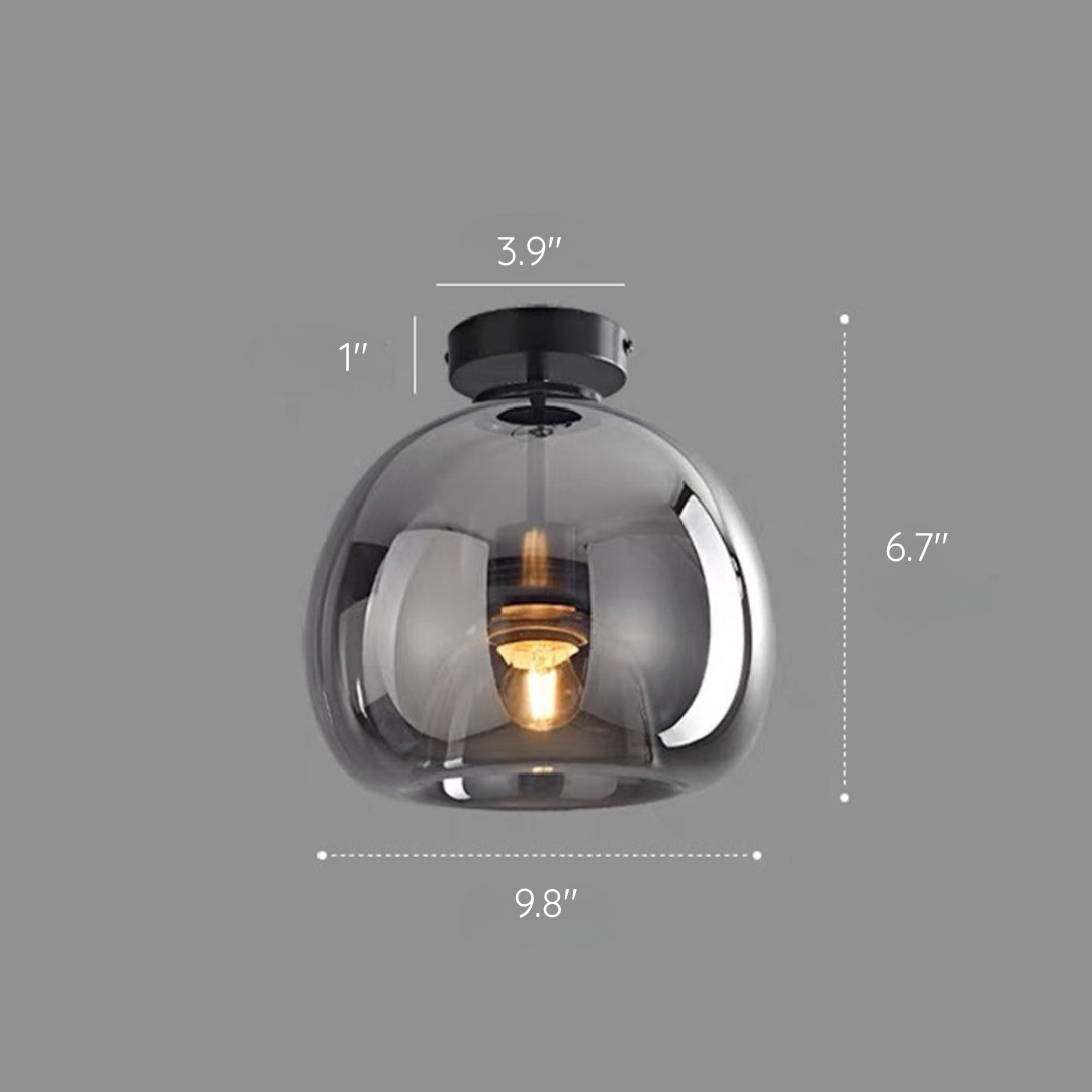 Lampa sufitowa wpuszczana | Eleganckie oświetlenie korytarza | Miedź | 6.7 &amp; 11.4 Wysokość