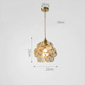 Lampa Wisząca Femke Szklana – Skandynawski design z regulowaną wysokością i kloszem w kształcie kwiatu