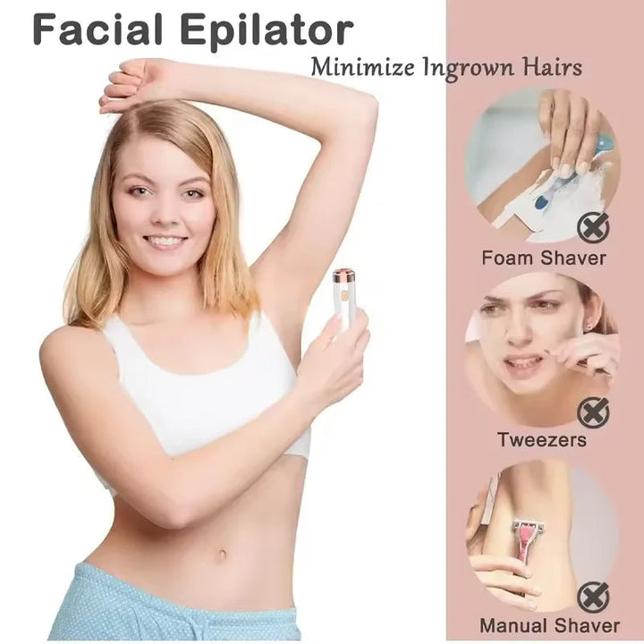 2 w 1 Usuwanie Włosów z Twarzy i Epilator dla Kobiet