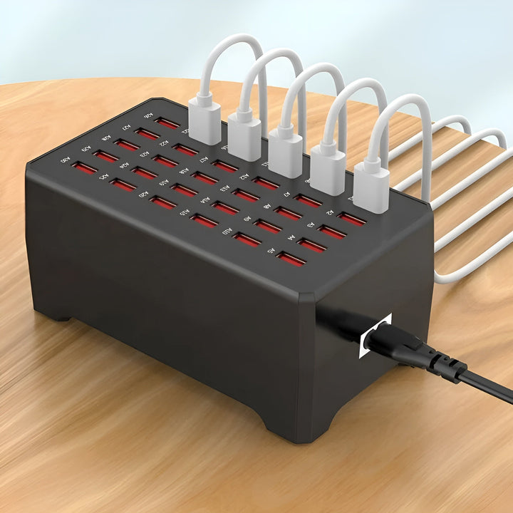 Multi-USB Stacja Ładowania – 30 portów | Szybkie i jednoczesne ładowanie wielu urządzeń