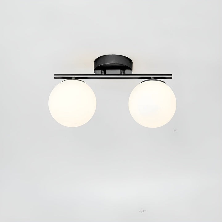 Lampa sufitowa LED i szkło – Skandynawski design | Do salonu i sypialni