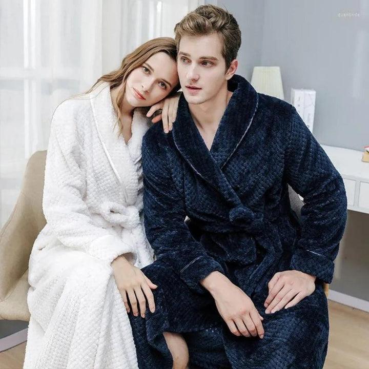 Carvallo Luxe – Elegancki Fleece Szlafrok z Najwyższym Komfortem Noszenia