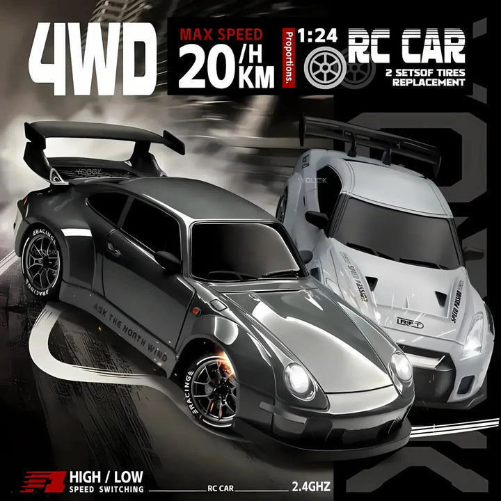 Luxora Retro Drift Master – 4WD RC Samochód z LED-ami