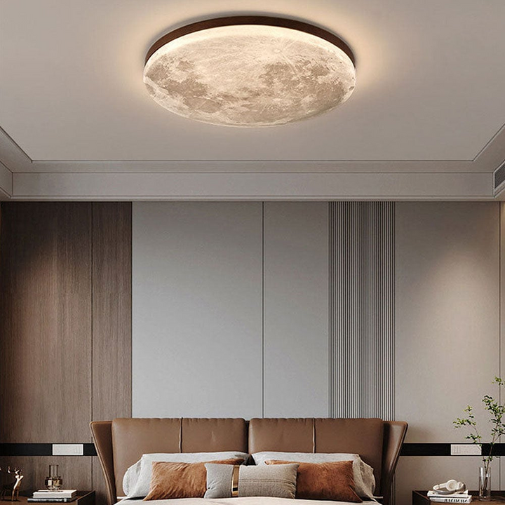 Elegancka lampa sufitowa LED inspirowana Księżycem