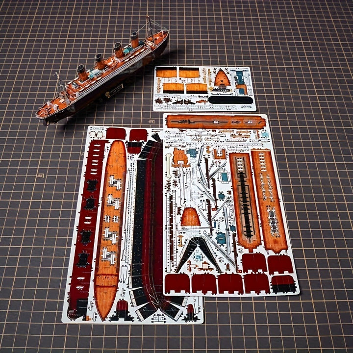 Titanic 3D Model Metalowy – Szczegółowy model DIY dla kreatywnych rzemieślników