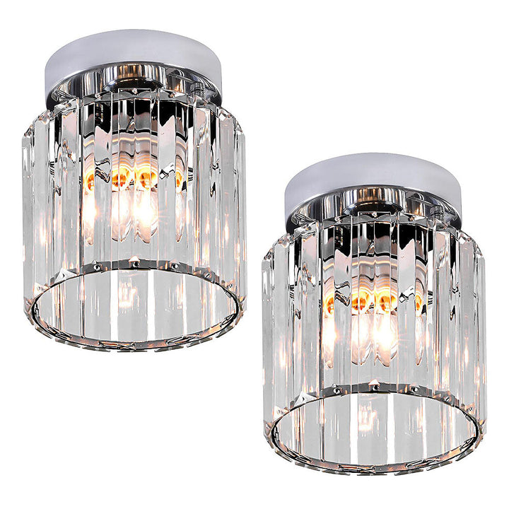 Lampa sufitowa Kristall Flush Mount Nowoczesna Armatura