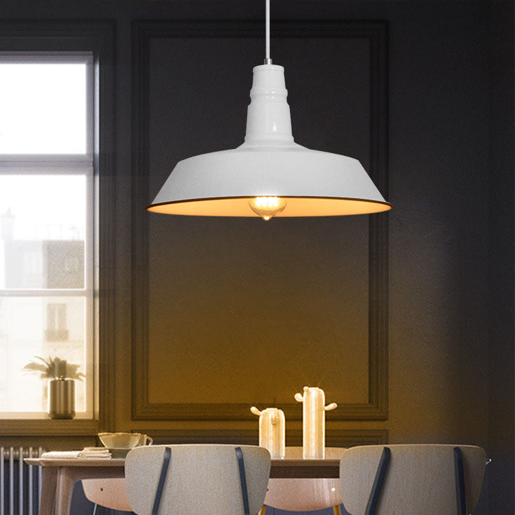 Nowoczesna industrialna lampa sufitowa z okrągłego żelaza